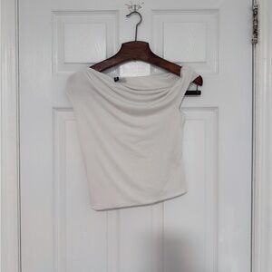 H&M White Off-Shoulder Top